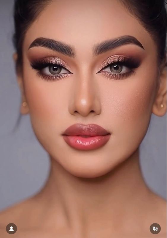 HD Party Makeup [foundation, dramatic eye , bold lips , basic Hairstyling ]